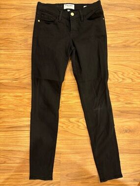 Frame Denim Black Skinny Jeans